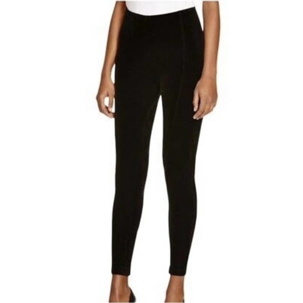 Lysse black velvet high waisted pants